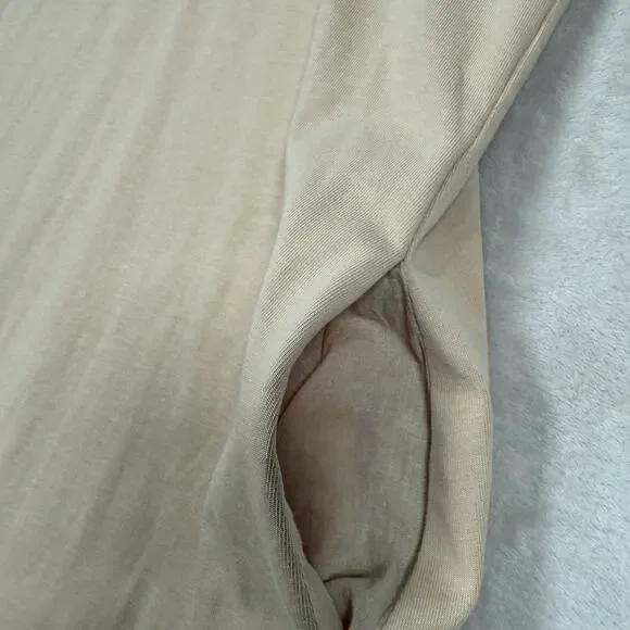 Tuckernuck Hutton Polo Mini Dress Beige Women's Size Small Preppy Pockets - Picture 6 of 10